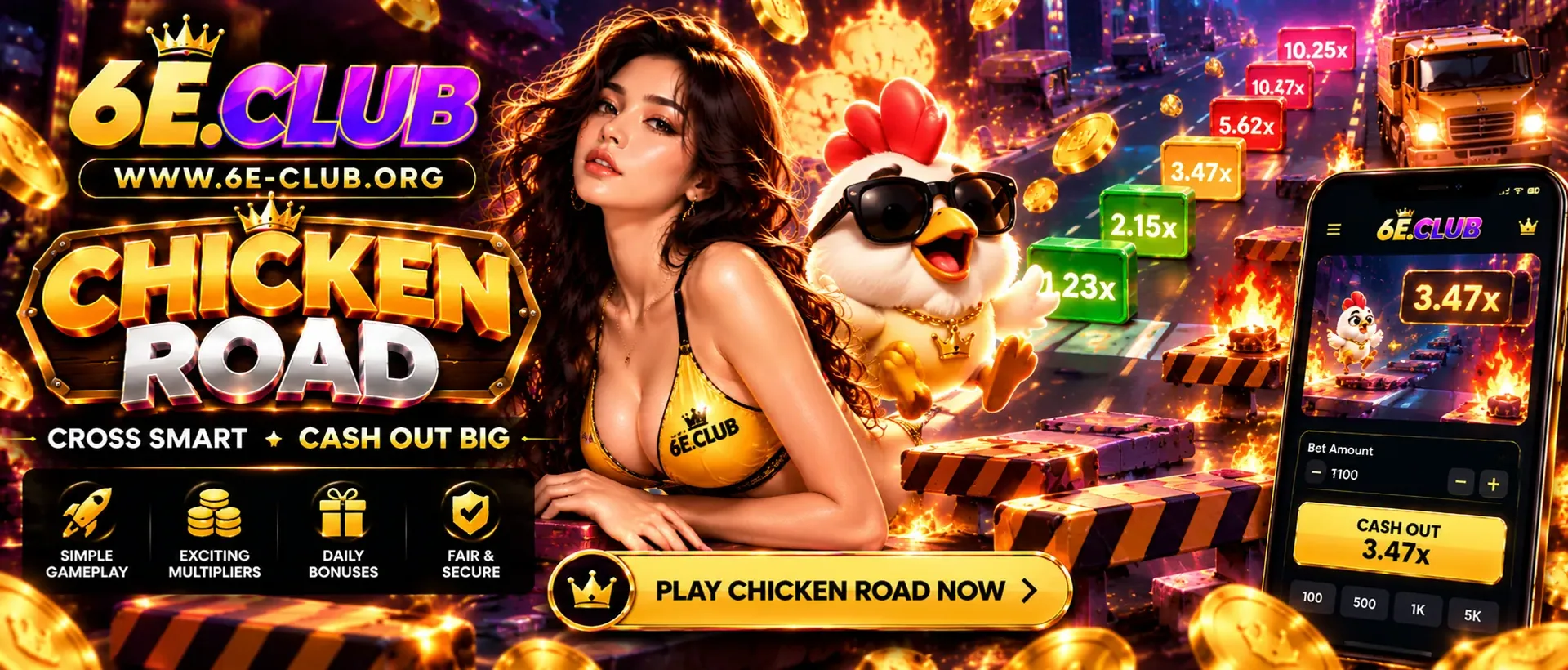 Chicken Road on 6E Club